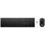 Set tastiera e mouse HP 495C — tastiera Full-Size wireless, mouse Multi-Device, USB/RF/Bluetooth, nero