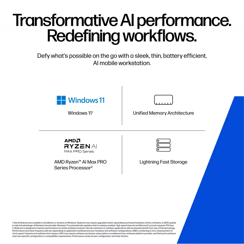 Workstation mobile HP ZBook Ultra G1a 14 inch AMD Ryzen AI Max 390 32 GB RAM 1 TB SSD Windows 11 Pro