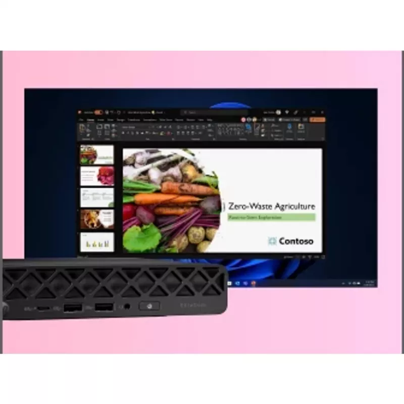 HP EliteDesk 8 Mini G1i U7265 16GB/1TBPC Intel Core Ultra 7 265 DDR5-SDRAM 1 TB SSD Windows 11 Pro Mini-PC AI PC nero