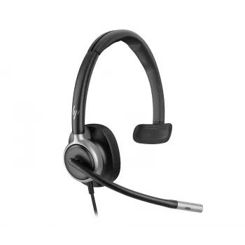 Cuffia USB con filo HP Poly Mission 615 monaurale, 117,5 g, nero