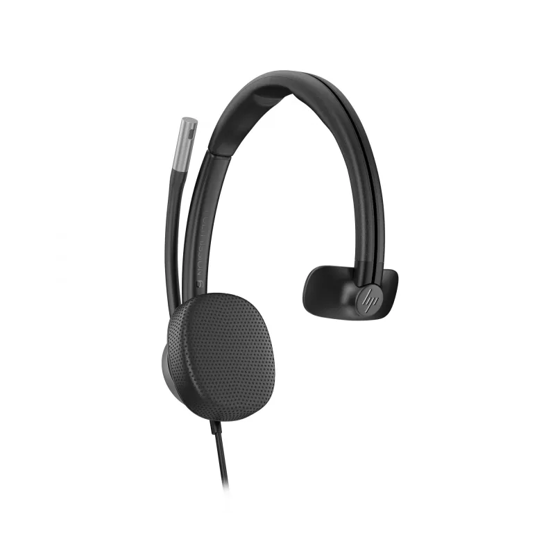 Cuffia USB con filo HP Poly Mission 615 monaurale, 117,5 g, nero