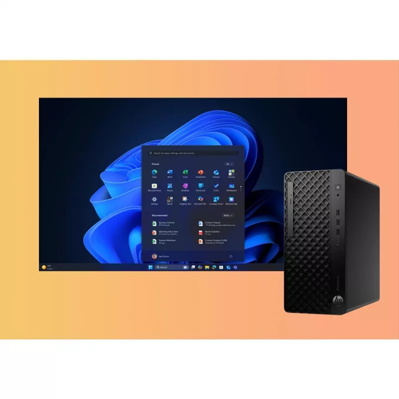 HP ProDesk 4 Tower G1i AI Intel Core Ultra 7 265 16 GB DDR5-SDRAM 512 GB SSD Windows 11 Pro PC AI PC nero