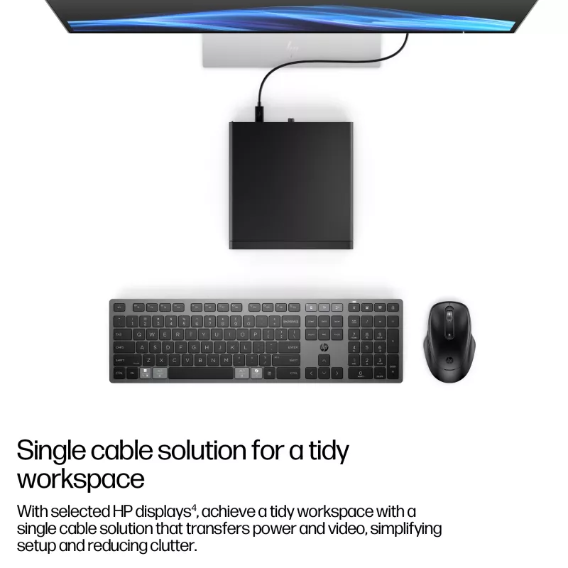 Mini PC HP EliteDesk 8 Mini G1i AI — Intel Core Ultra 7 265T, 16 GB DDR5, 1 TB SSD, Windows 11 Pro, nero