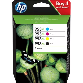 HP 953XL cartuccia d'inchiostro originale alta resa (XL) nero, ciano, magenta, giallo