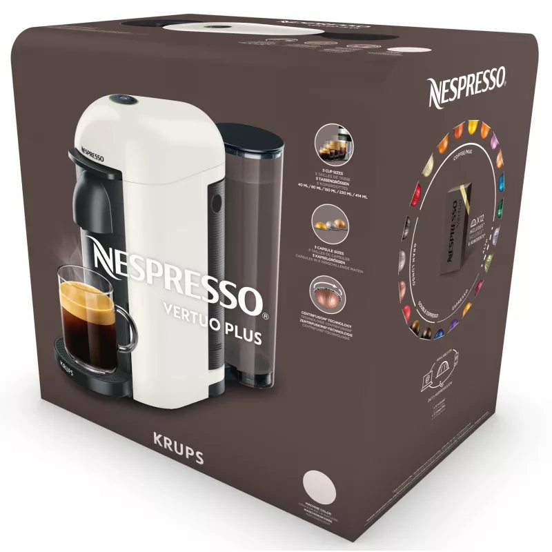 Macchina per caffè espresso e a capsule KRUPS Nespresso Vertuo XN903810 nera