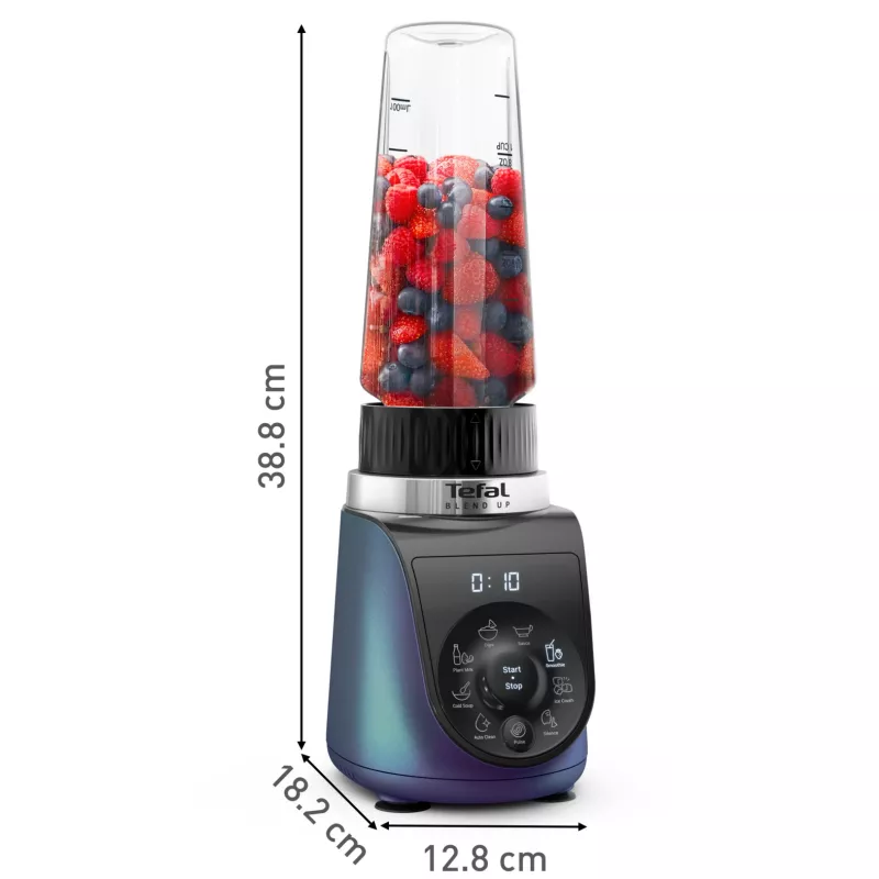 Tefal Blend Up BL19H4F0 mixer 0,85 L frullatore 1000 W blu, trasparente