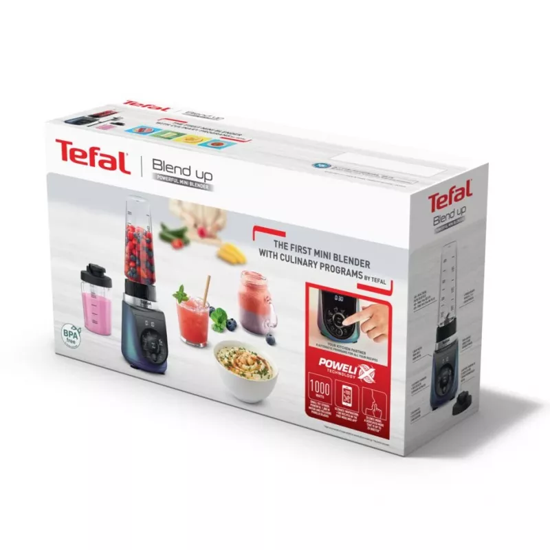 Tefal Blend Up BL19H4F0 mixer 0,85 L frullatore 1000 W blu, trasparente