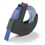 Nastro per etichette in rilievo DYMO Authentic | rotolo 9 mm x 3 m | stampa bianca su blu | autoadesivo | per etichettatrici in rilievo | 1 pezzo