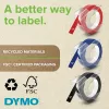 Nastro per etichette in rilievo DYMO Authentic | rotolo 9 mm x 3 m | stampa bianca su blu | autoadesivo | per etichettatrici in rilievo | 1 pezzo