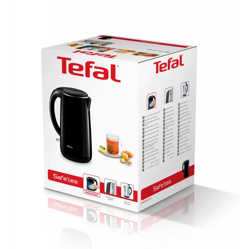 Tefal Safe'Tea KO2608 bollitore 1,7 L 1800 W nero
