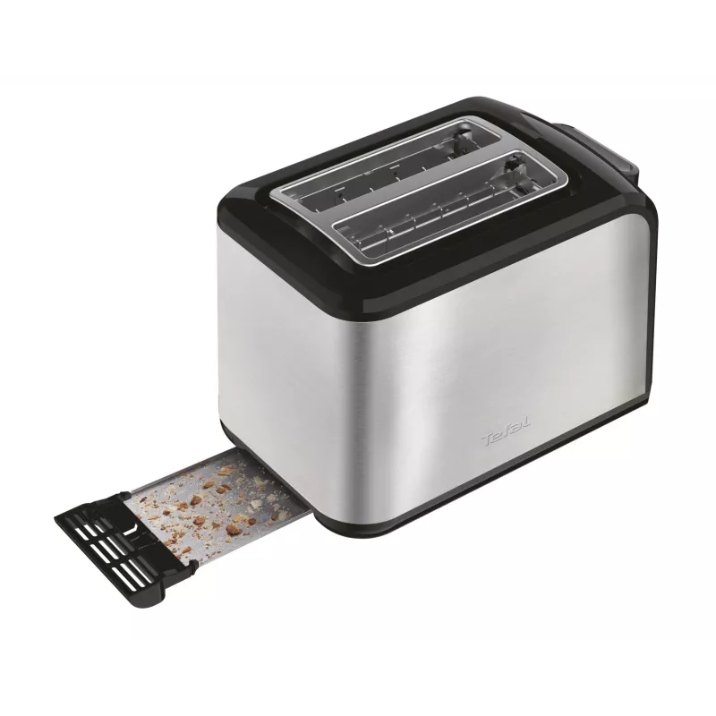 Tefal Express TT410D tostapane 7 2 fette 850 W nero, acciaio inox