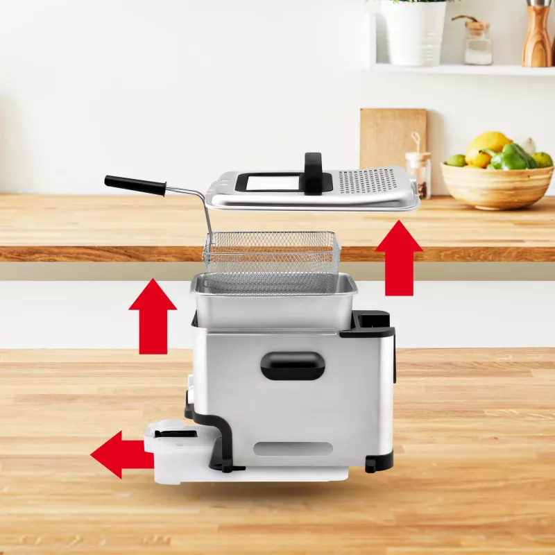Tefal FR8041 friggitrice singola 3,5 L a sé stante 2300 W friggitrice argento