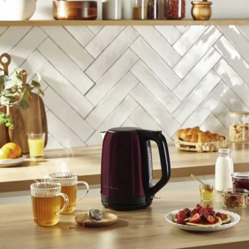 Bollitore MOULINEX BY5S05E0 1,7 L 2400 W nero/bordeaux acciaio inox