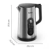 Tefal Selection KI871DE0 bollitore 1,7 l 1500 W nero, acciaio inox