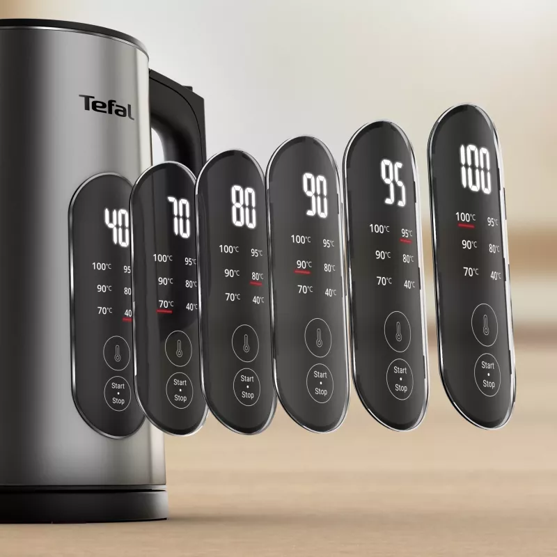 Tefal Selection KI871DE0 bollitore 1,7 l 1500 W nero, acciaio inox