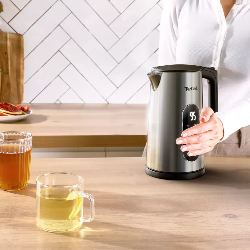 Tefal Selection KI871DE0 bollitore 1,7 l 1500 W nero, acciaio inox