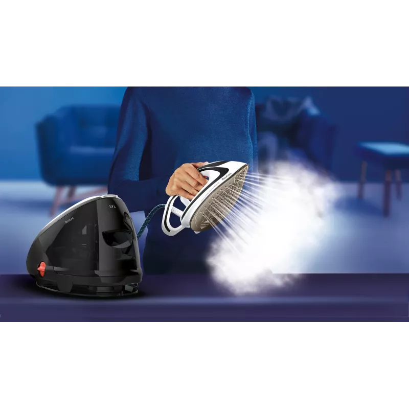 Tefal Pro Express Ultimate GV9550 1.9 L suola stiro Durilium AirGlide Autoclean nero, bianco