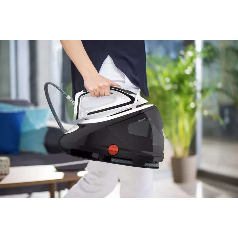 Tefal Pro Express Ultimate GV9550 1.9 L suola stiro Durilium AirGlide Autoclean nero, bianco