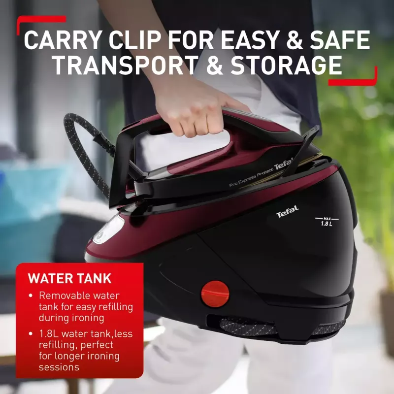Tefal Pro Express Protect GV9230 2600 W 1,8 L nero, bordeaux