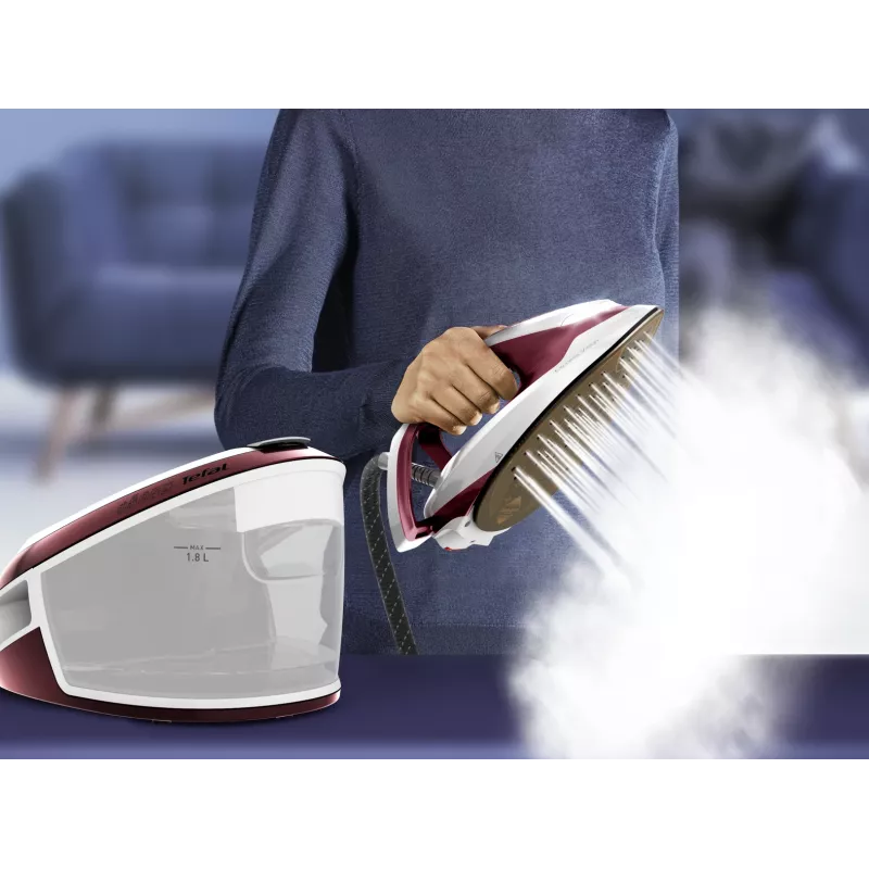 Tefal Express Vision SV8150 2800 W 1,8 L suola stiro Durilium AirGlide Autoclean rosso, bianco
