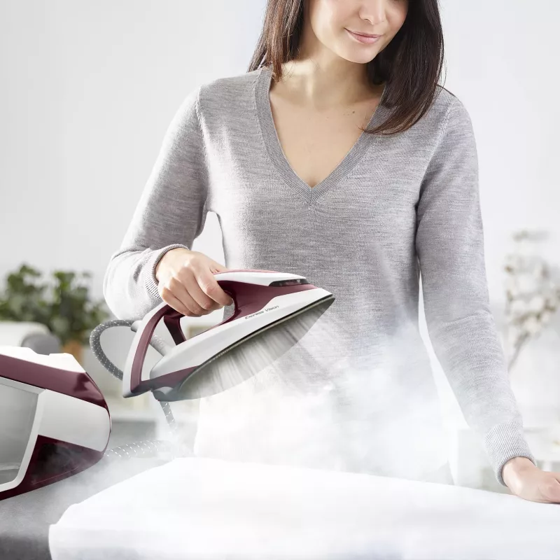 Tefal Express Vision SV8150 2800 W 1,8 L suola stiro Durilium AirGlide Autoclean rosso, bianco