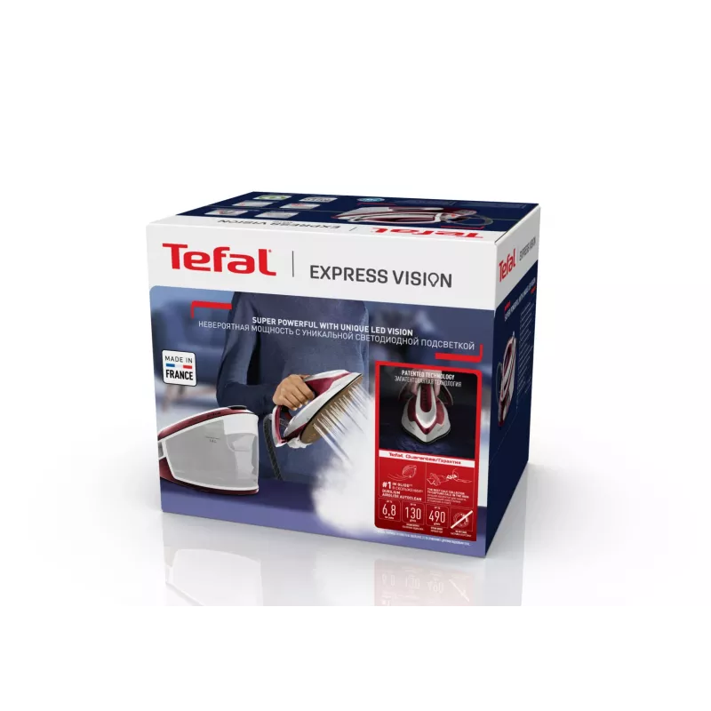 Tefal Express Vision SV8150 2800 W 1,8 L suola stiro Durilium AirGlide Autoclean rosso, bianco