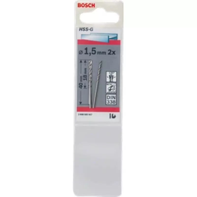 Punta Bosch 1,5 mm punta elicoidale 1 pz – modello 2 608 585 907