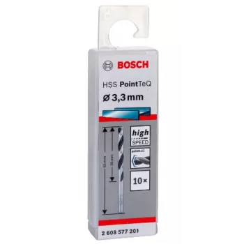 Punta elicoidale Bosch HSS PointTeQ 3,3 mm