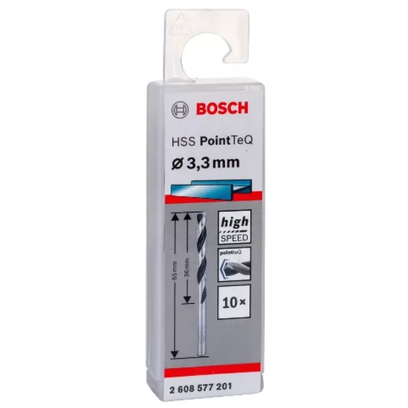 Punta elicoidale Bosch HSS PointTeQ 3,3 mm