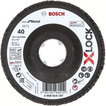 Bosch 2 608 619 197 accessorio smerigliatrice angolare disco lamellare