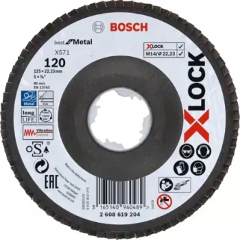 Bosch X-LOCK X571 BEST FOR METAL disco sgrossatore