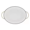 Tefal E25906 pentola ovale in ghisa beige, diametro 34 cm, forma ovale