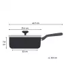 Tefal Change nero C4763225 padella per brasare rotonda