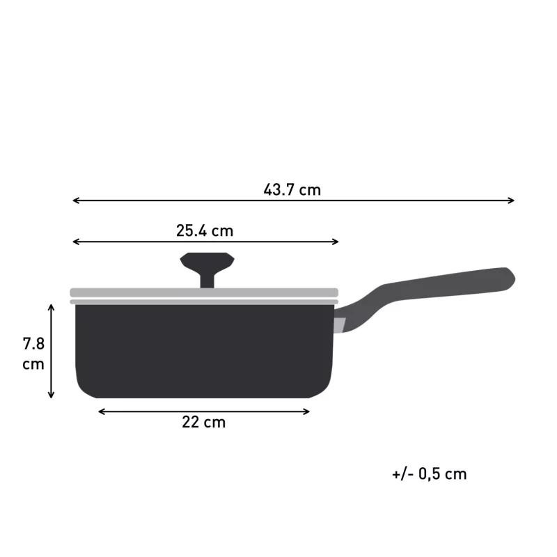 Tefal Change nero C4763225 padella per brasare rotonda