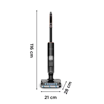 Rowenta X-Clean 7 GZ5736E0 scopa elettrica/aspirapolvere a batteria a secco e umido senza sacchetto nero
