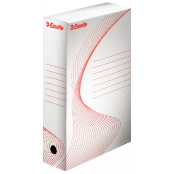Esselte 128001 scatola per archivio cartone rosso, bianco