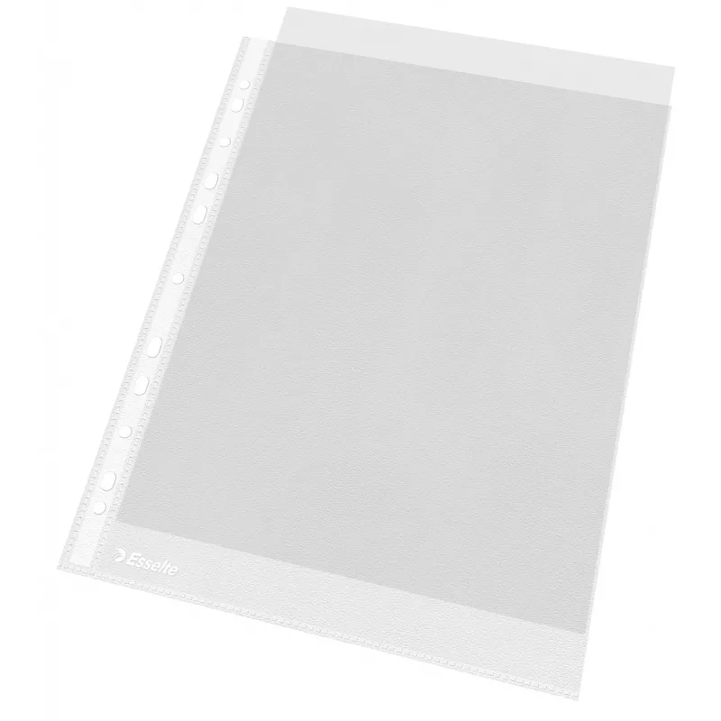 Esselte buste trasparenti A4 – Economy –, 210 x 297 mm (A4), trasparente, polipropilene (PP), verticale, apertura superiore, 230 mm