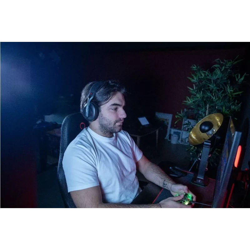 Konix PULSAR cuffie con filo e senza fili archetto gaming USB Type-C Bluetooth nero