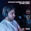 Konix PULSAR cuffie con filo e senza fili archetto gaming USB Type-C Bluetooth nero