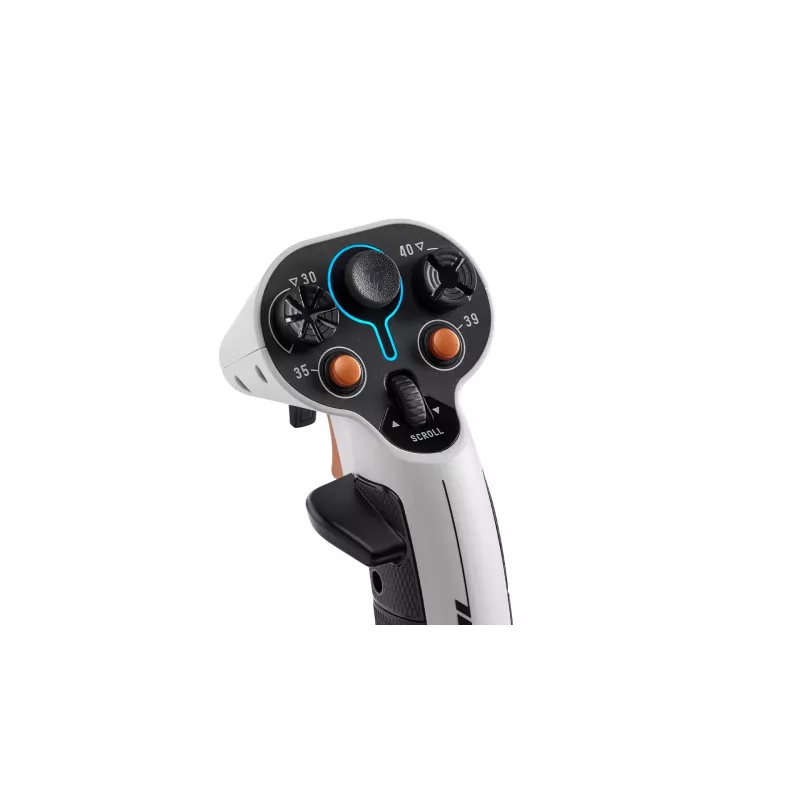 Flightstick Thrustmaster Sol-R 2 HOSAS Space Sim Duo — con filo USB Type-C, analogico/digitale, nero/bianco
