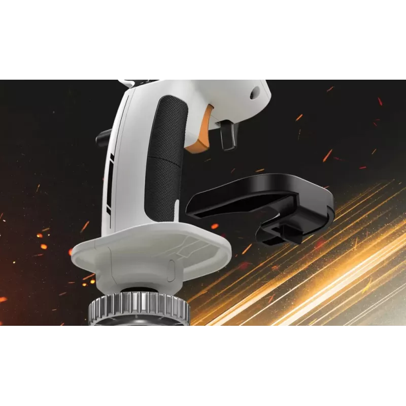 Flightstick Thrustmaster Sol-R 2 HOSAS Space Sim Duo — con filo USB Type-C, analogico/digitale, nero/bianco