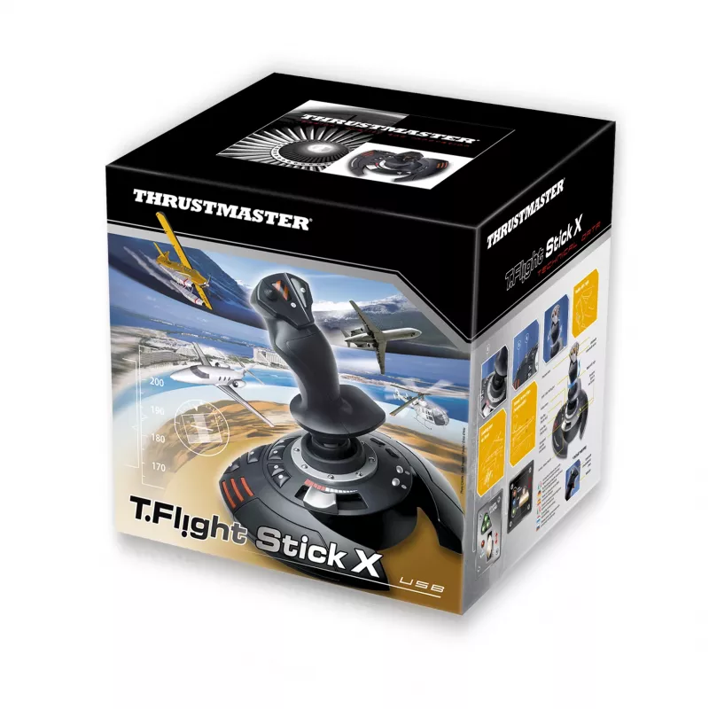 Thrustmaster T.Flight Stick X nero, rosso, argento USB joystick analogico PC, Playstation 3