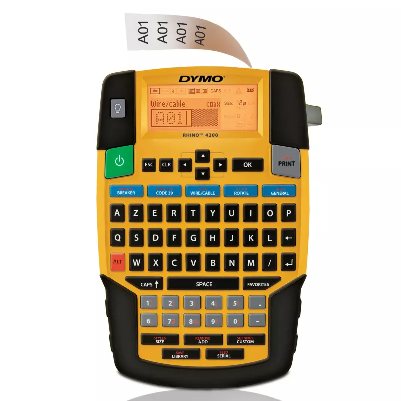 Etichettatrice DYMO RHINO 4200 Kit trasferimento termico AZERTY