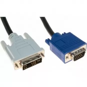 Adattatore cavo video Hypertec 127701-HY 2 m VGA (D-Sub) DVI nero