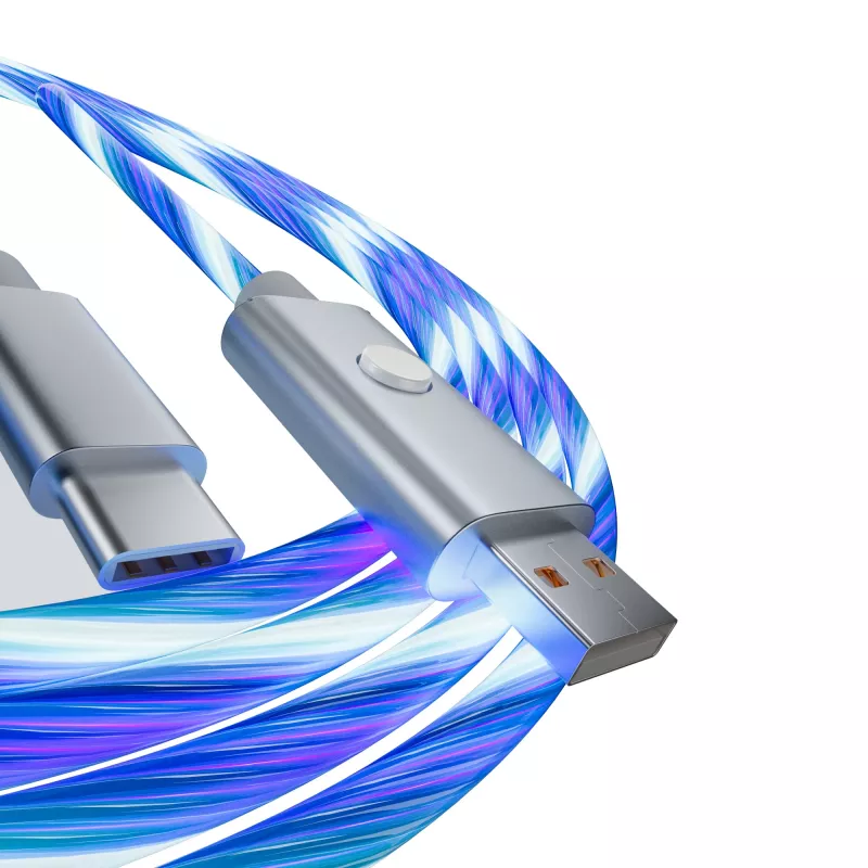Oniverse cavo Quick Charge USB-A a USB-C con LED - 2 metri - bianco (multipiattaforma)