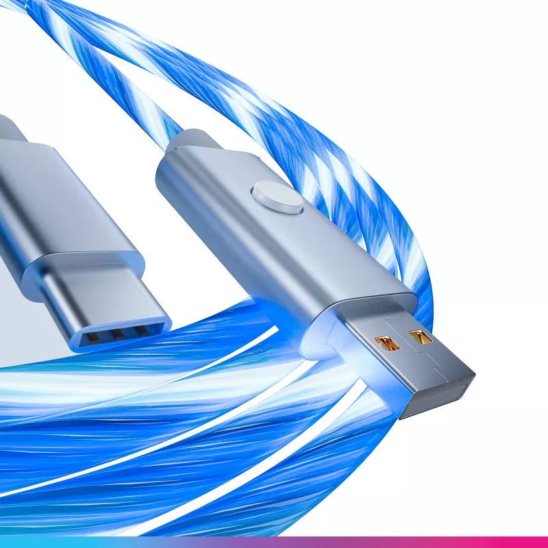 Oniverse cavo Quick Charge USB-A a USB-C con LED - 2 metri - bianco (multipiattaforma)
