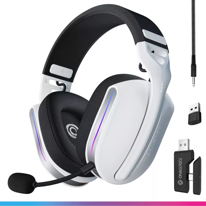 Oniverse cuffie gaming wireless Polaris - Celestial White (multipiattaforma)
