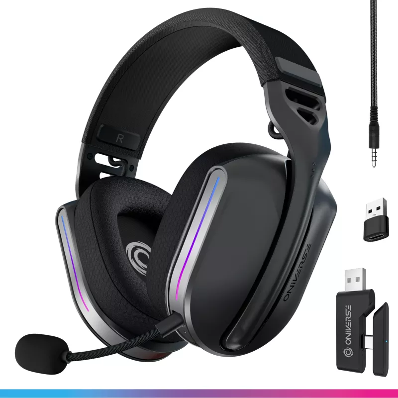 Oniverse cuffie gaming wireless Polaris - Eclipse nero (multipiattaforma)