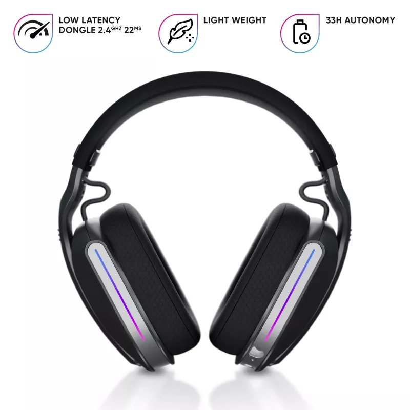 Oniverse cuffie gaming wireless Polaris - Eclipse nero (multipiattaforma)