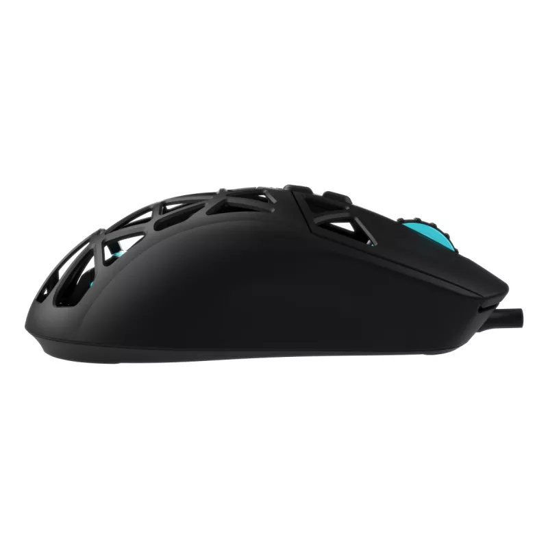 Oniverse - mouse gaming con filo Kryo - Nocta nero (PC), ambidestro, ottico, USB Type-A, 13800 DPI, nero
